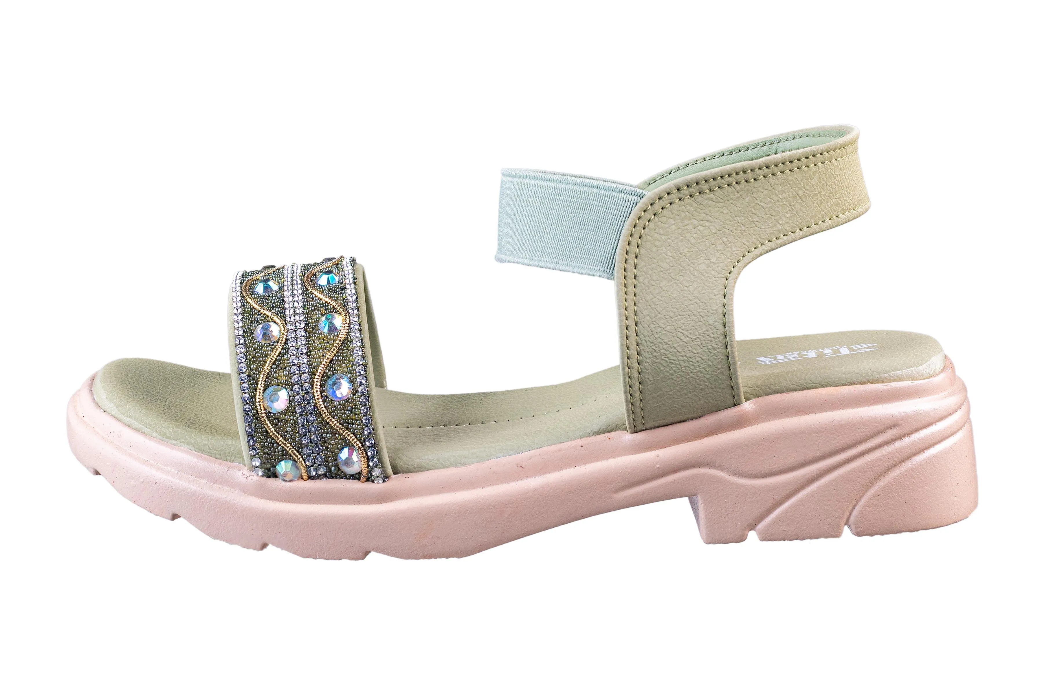 Titas Girls Green Sandal (Kids 250101)