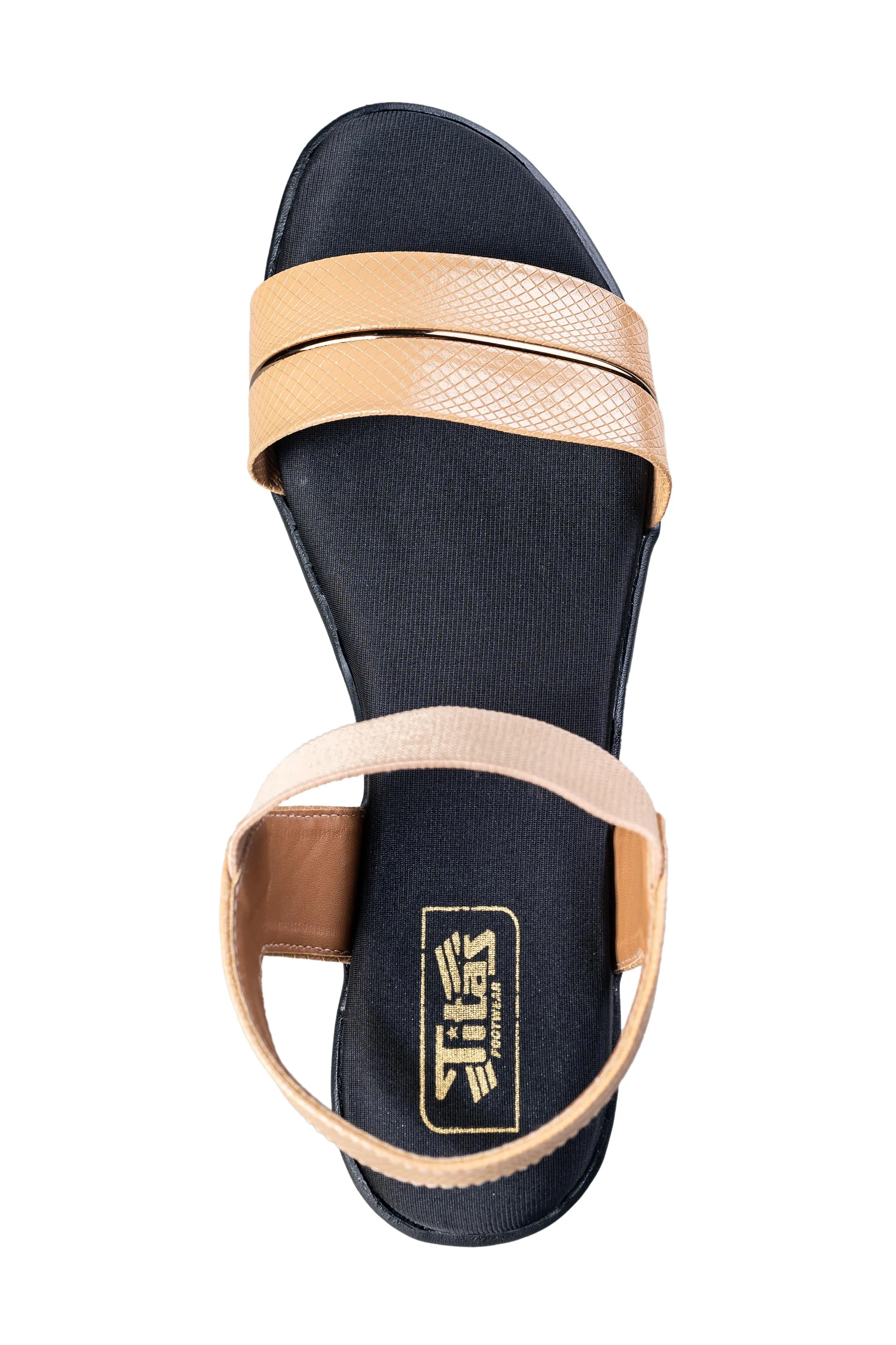 Titas Ladies Beige Sandal