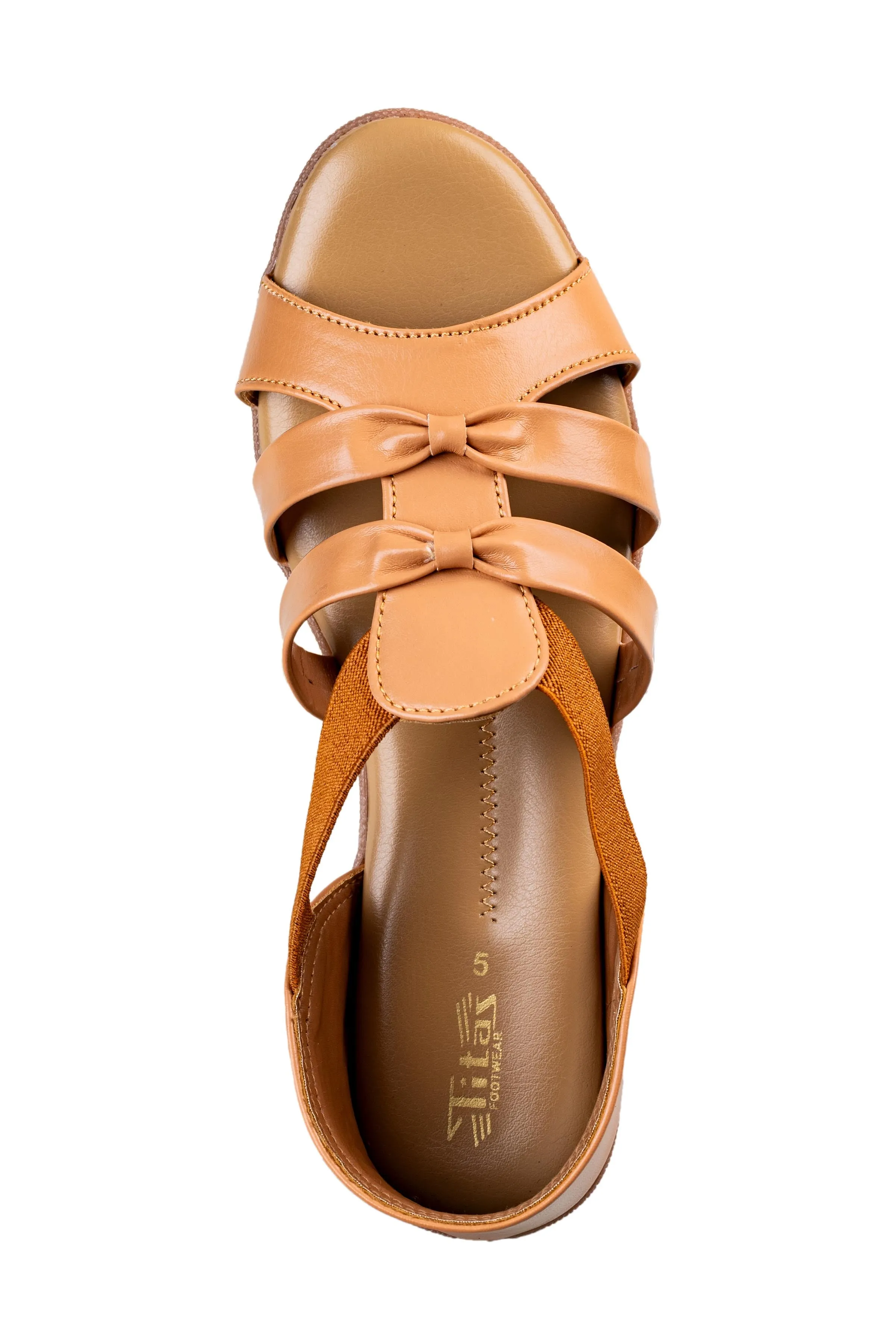 Titas Ladies Beige Sandal