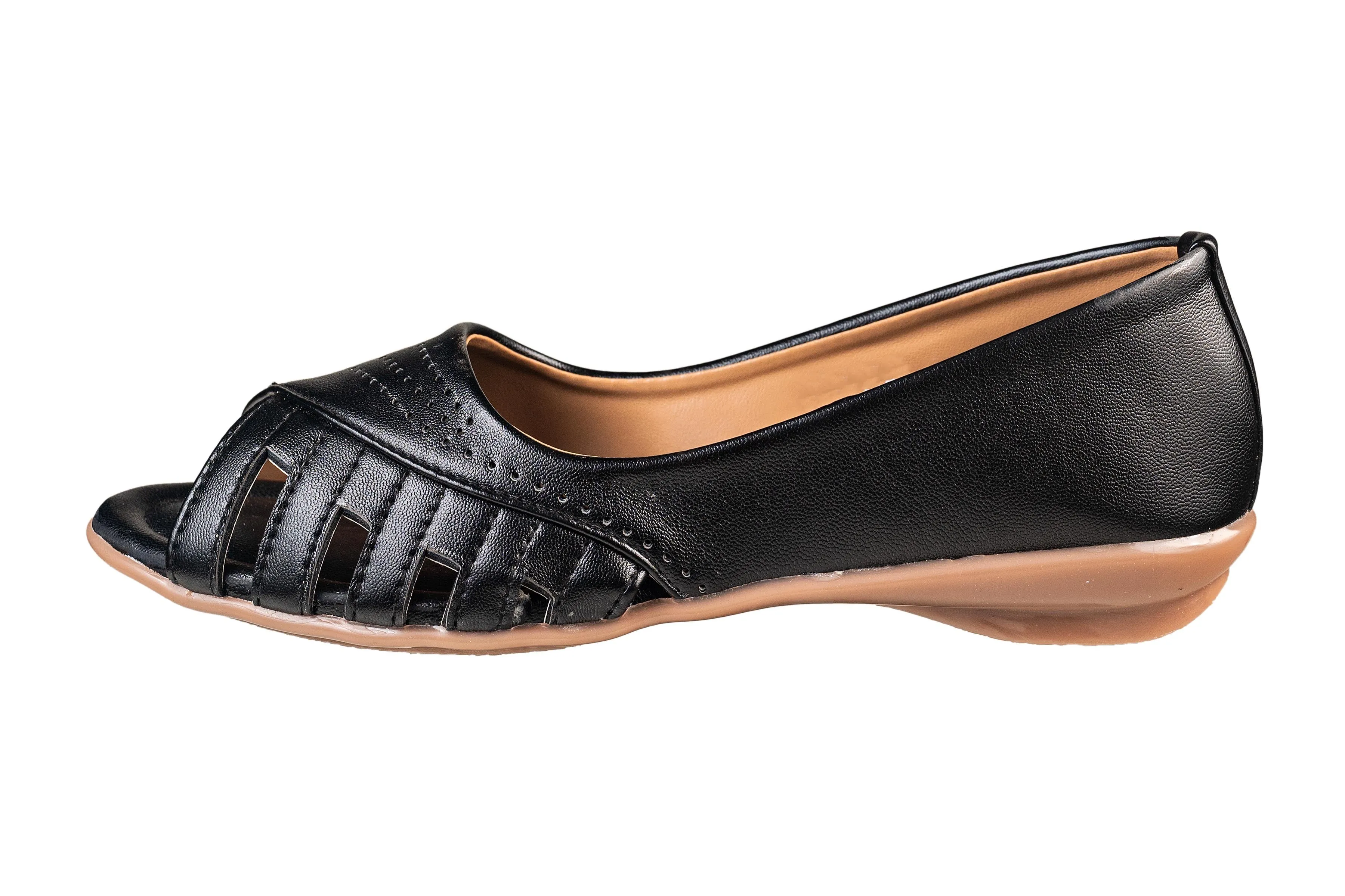 Titas Ladies Black Sandal (Trnz S 241212)