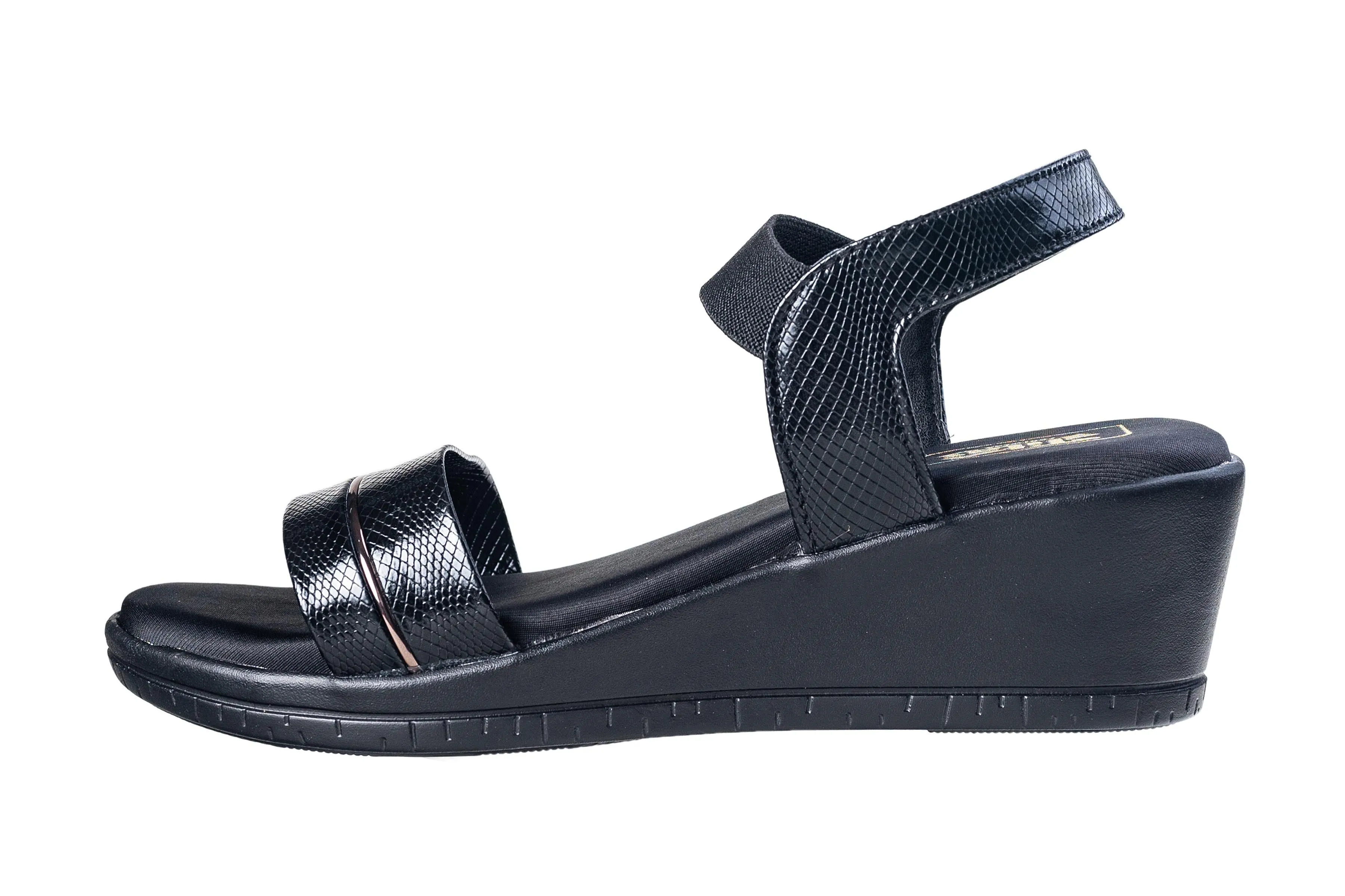 Titas Ladies Black Sandal