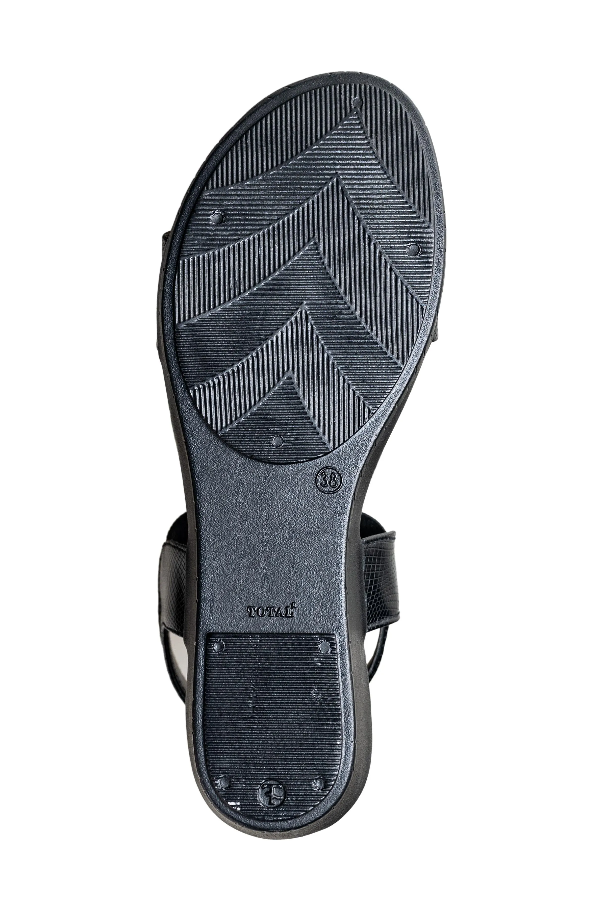 Titas Ladies Black Sandal