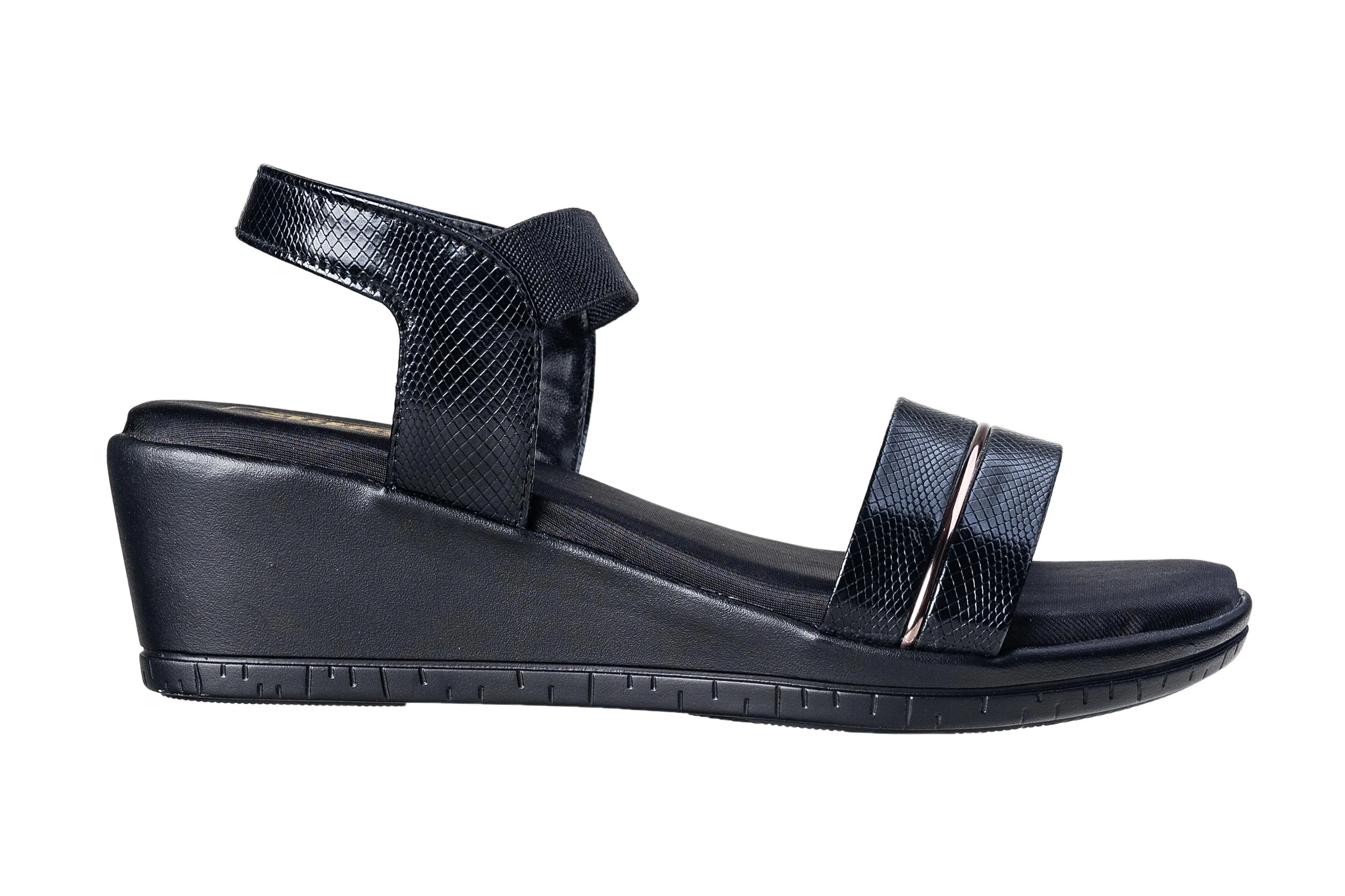 Titas Ladies Black Sandal
