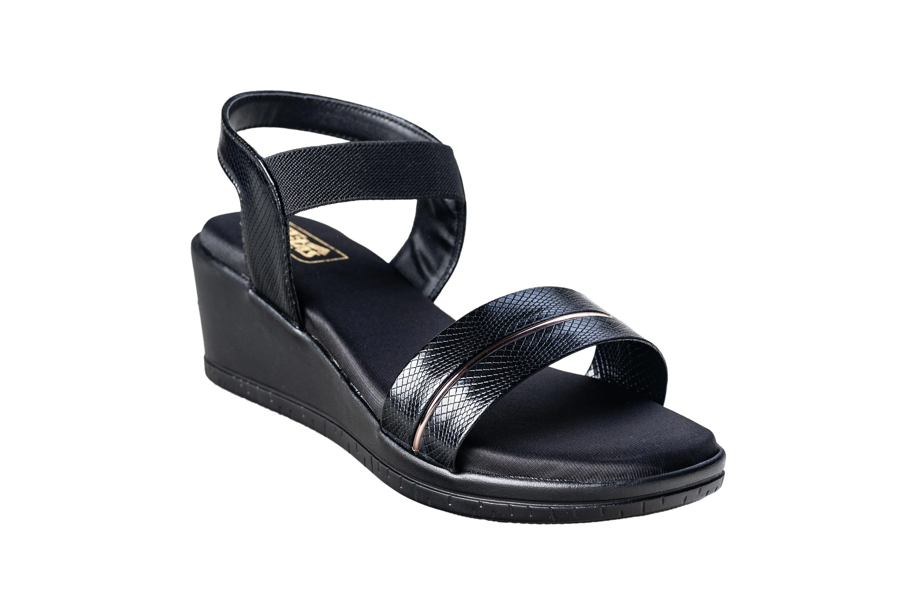 Titas Ladies Black Sandal