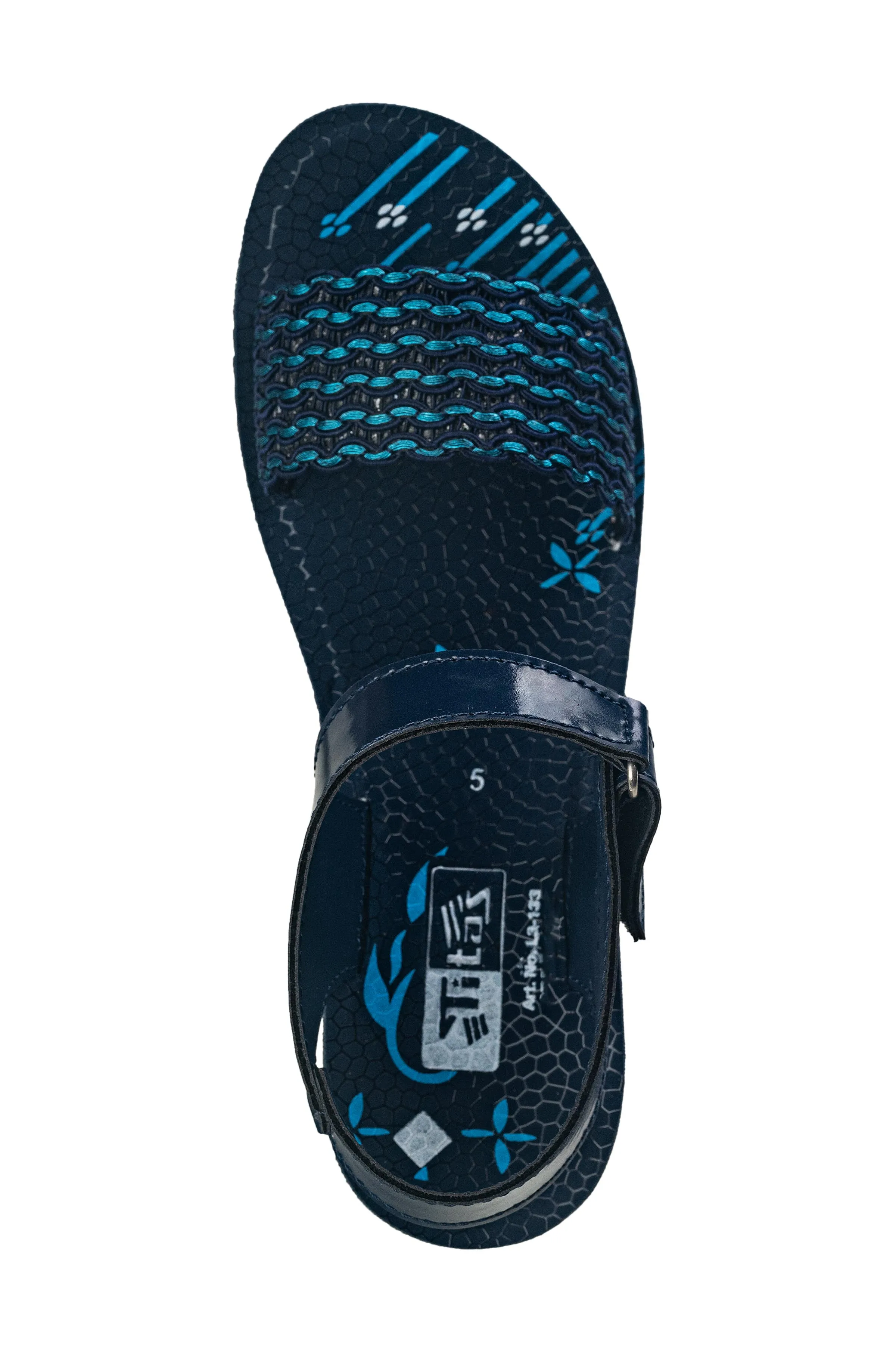 Titas Ladies Blue Sandal PU