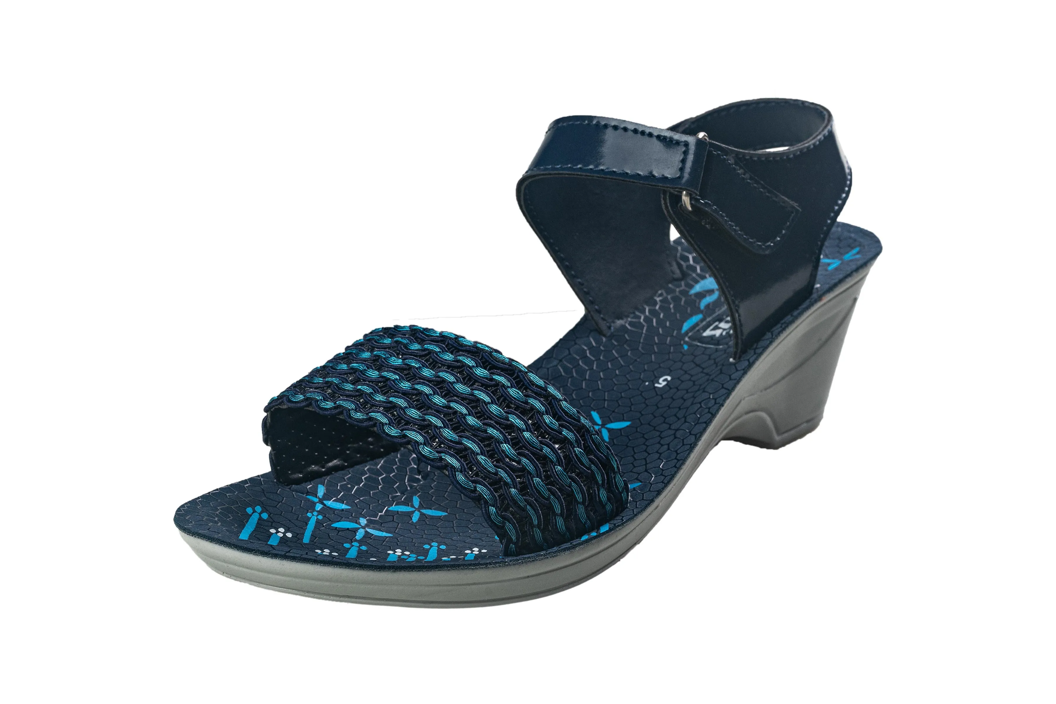 Titas Ladies Blue Sandal PU