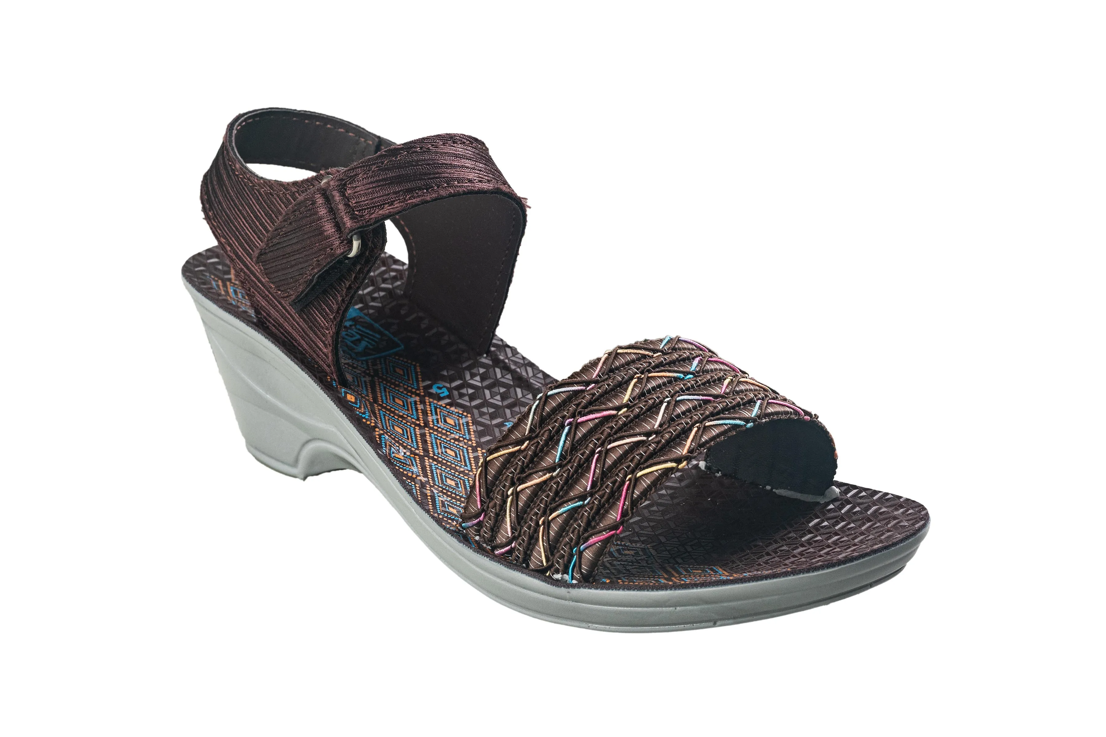 Titas Ladies Brown Sandal PU