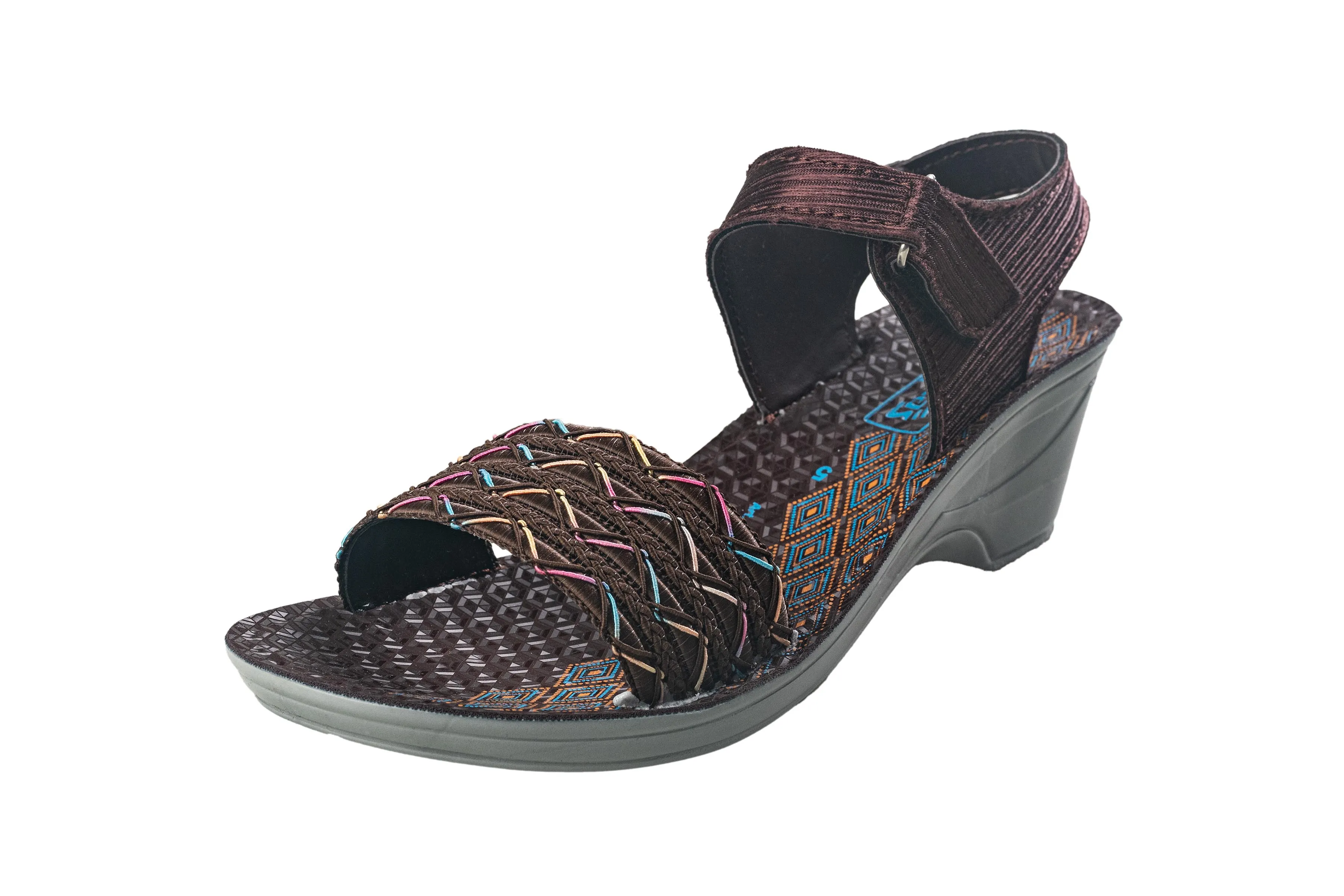 Titas Ladies Brown Sandal PU