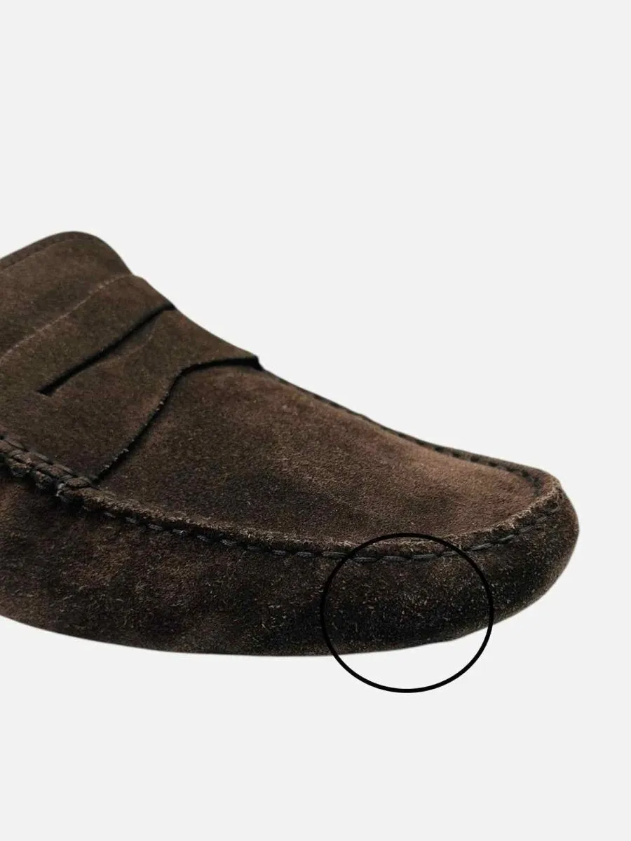 TOD'S Gommino Brown Loafers 12