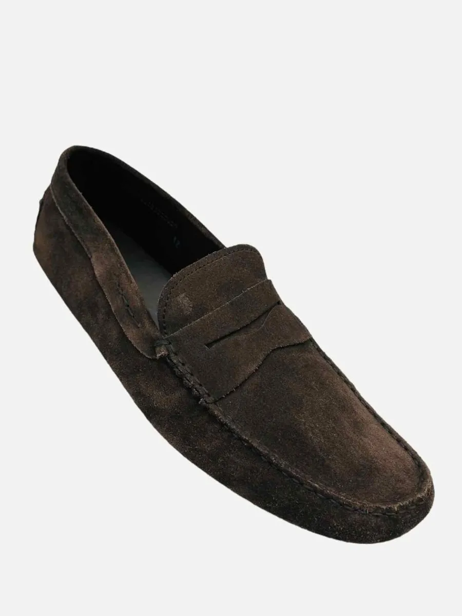 TOD'S Gommino Brown Loafers 12