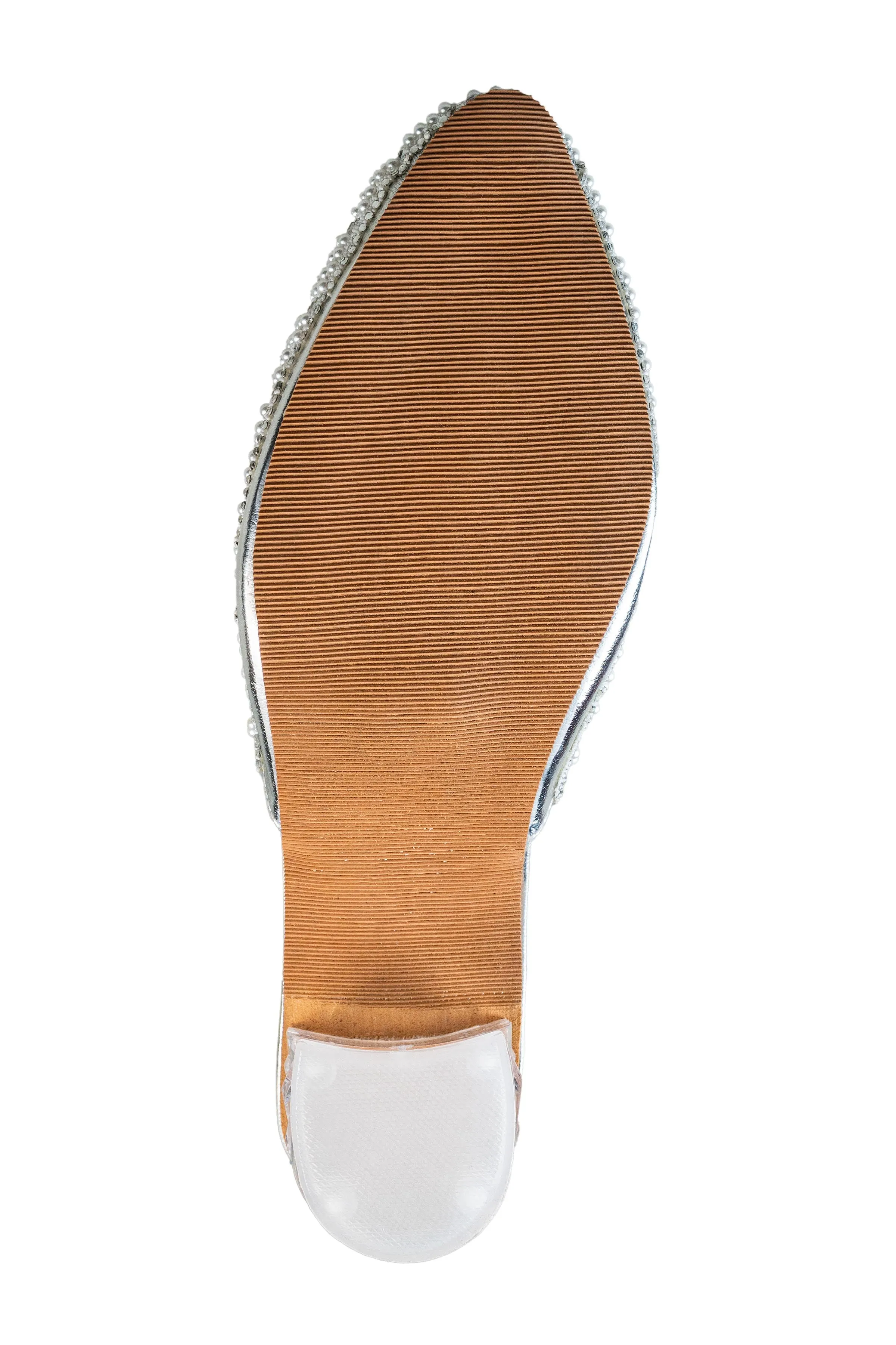 Trendz Silver / White Chappal for Women (Trnz S 250210)