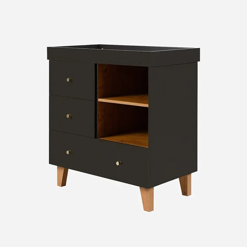TUTTI BAMBINI Como 2 Piece Room Set - Slate Grey / Rosewood