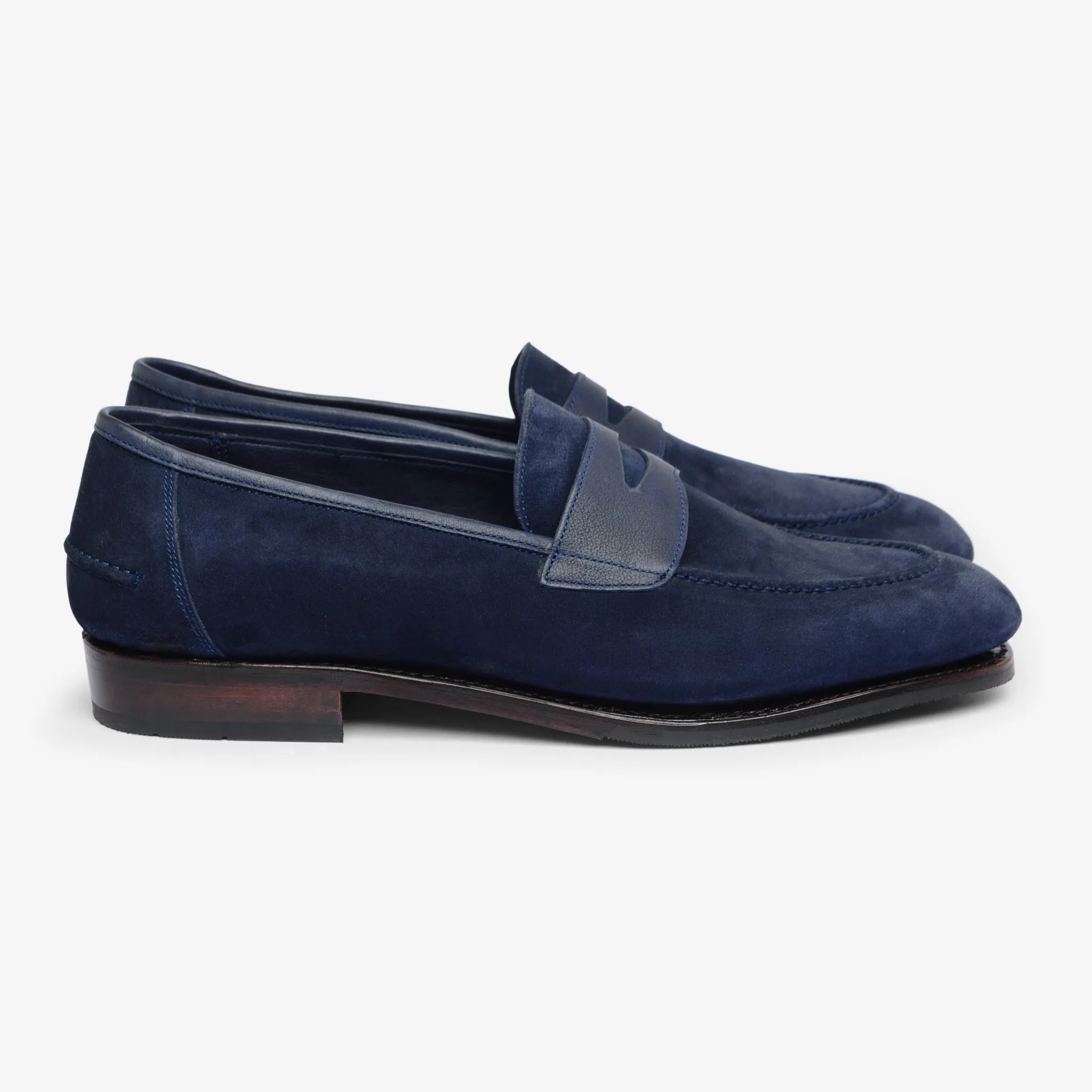 Unlined Penny Loafer II - Navy - Rufer Last - Janus Calf