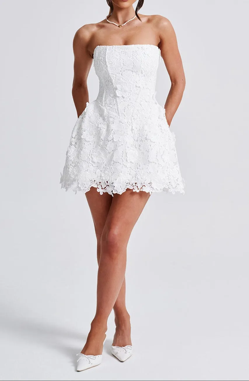 Valery mini dress-ivory