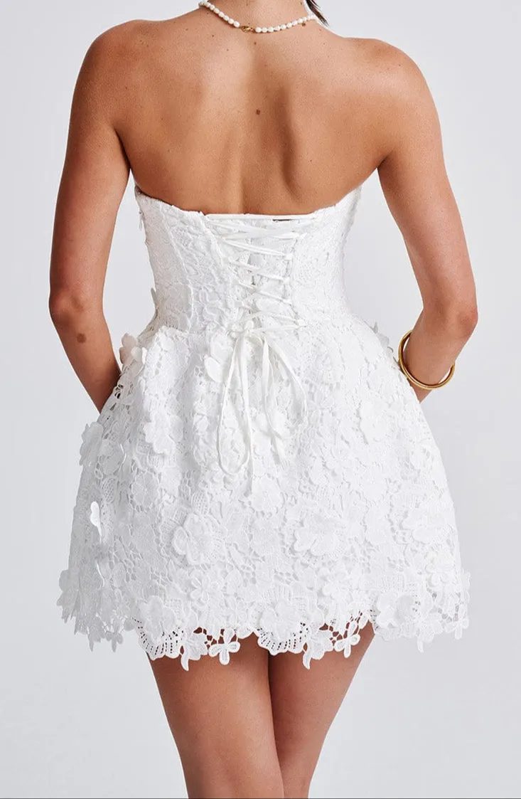 Valery mini dress-ivory