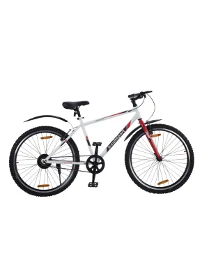 Vegas White Steel Single Speed Cycle 26 inch City Bike Double Wall Rim, Free Trainer Sessions, Cycling Event