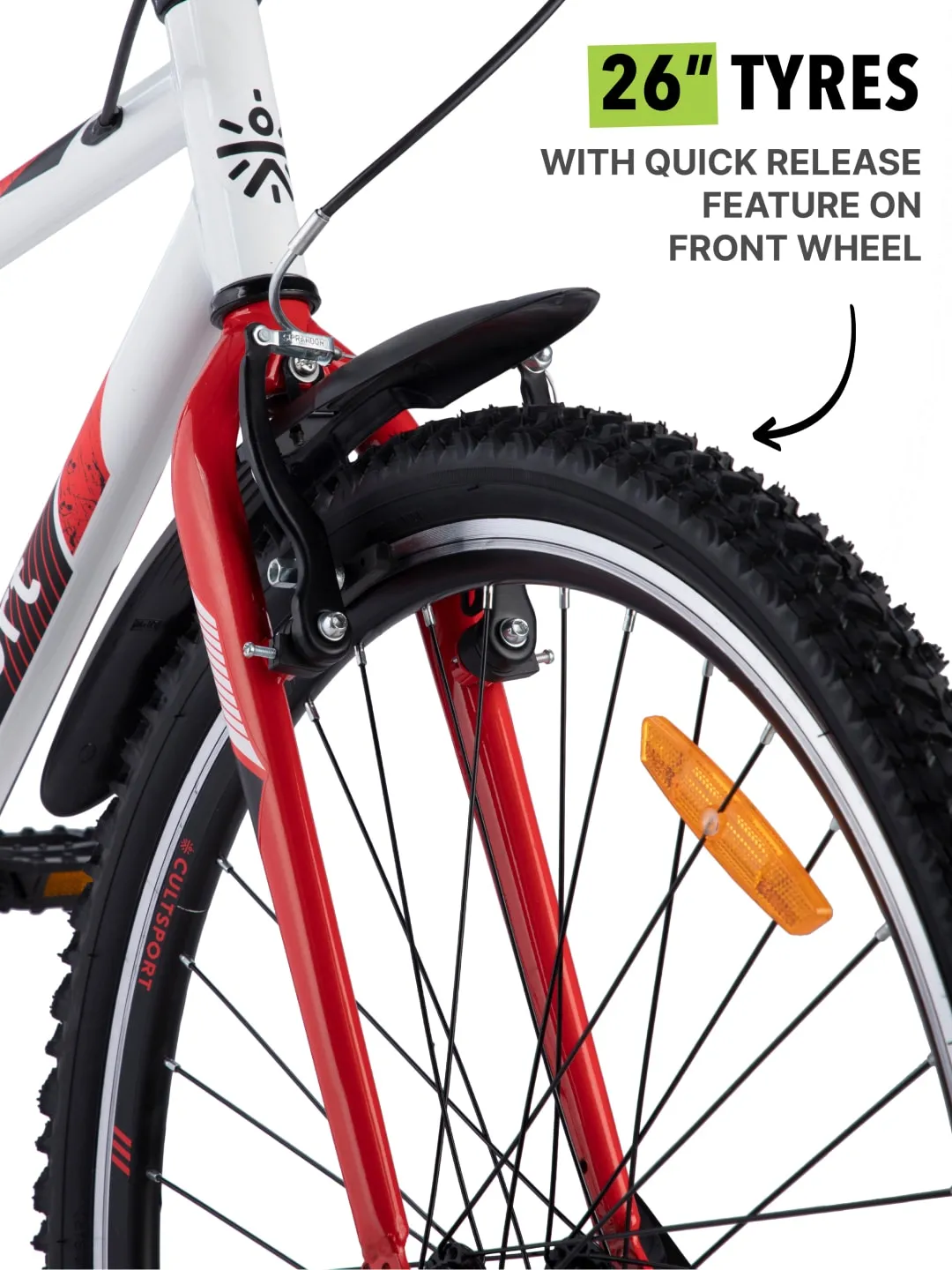 Vegas White Steel Single Speed Cycle 26 inch City Bike Double Wall Rim, Free Trainer Sessions, Cycling Event