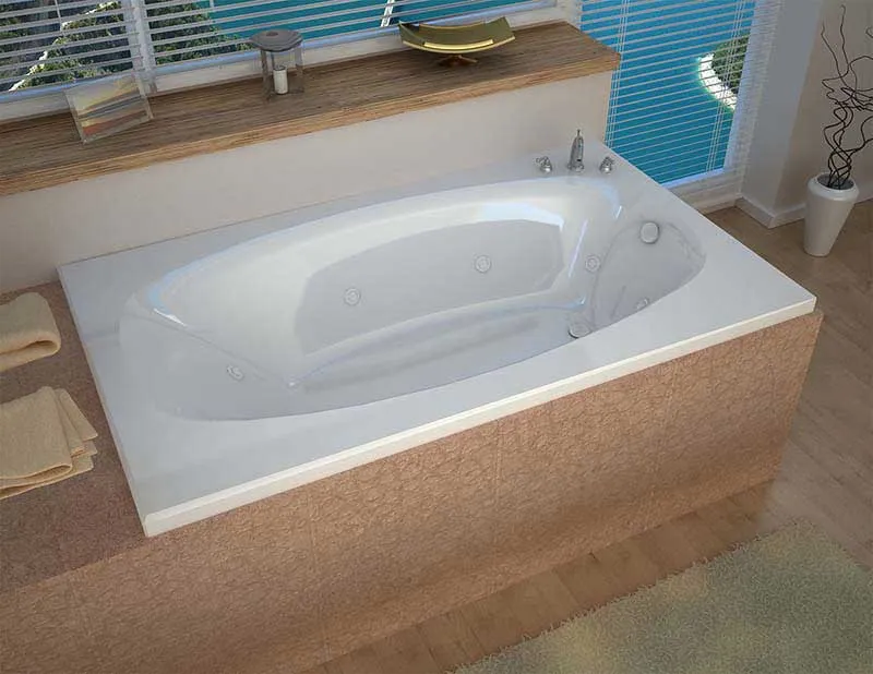 Venzi Talia 36 x 72 Rectangular Air & Whirlpool Jetted Bathtub with Left Drain By Atlantis