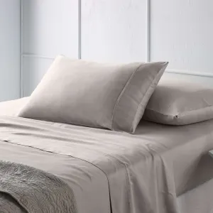 Vintage Design Beige Bamboo Cotton Bed Sheet Set