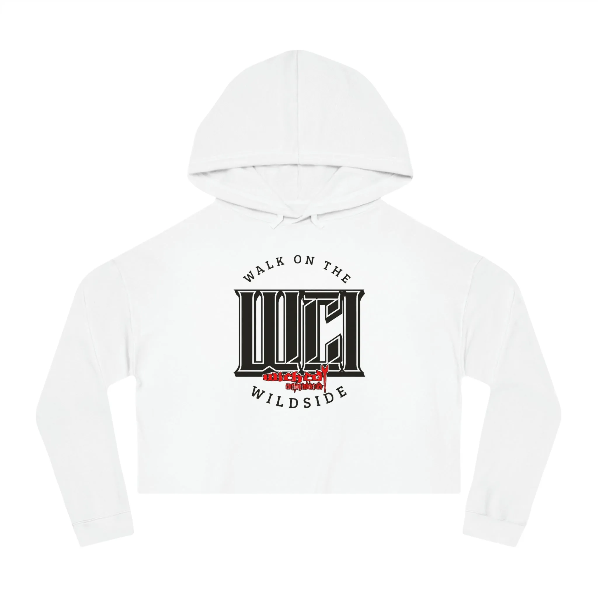 Walk On The Wildside/ Cropped Hooded Sweatshirt