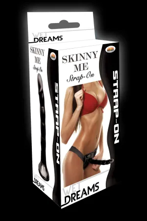 Wet Dreams Skinny Me Strap-on - Black