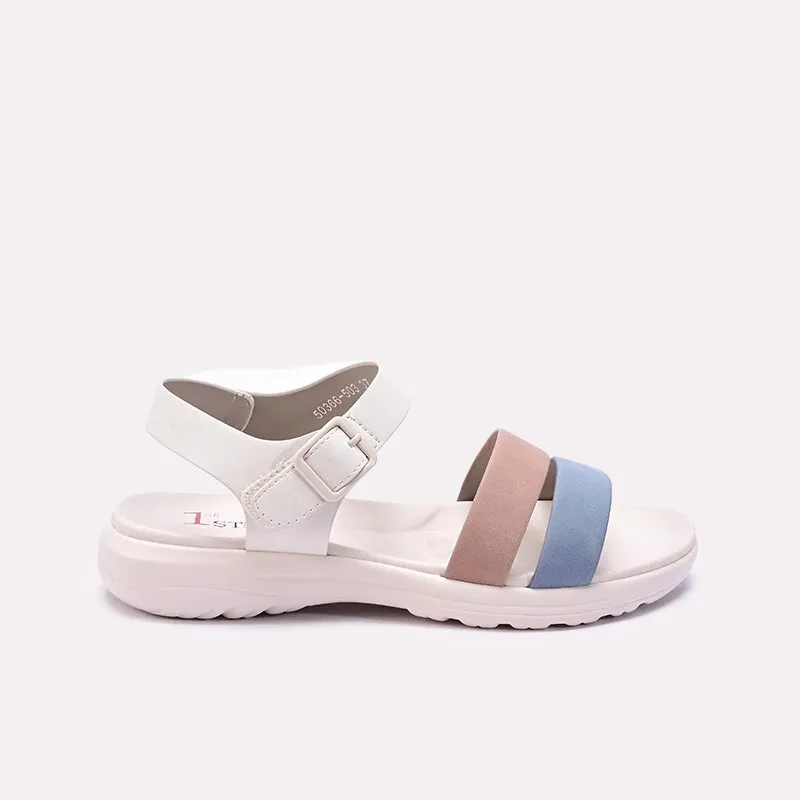 White Comfy Casual Sandals 0421558