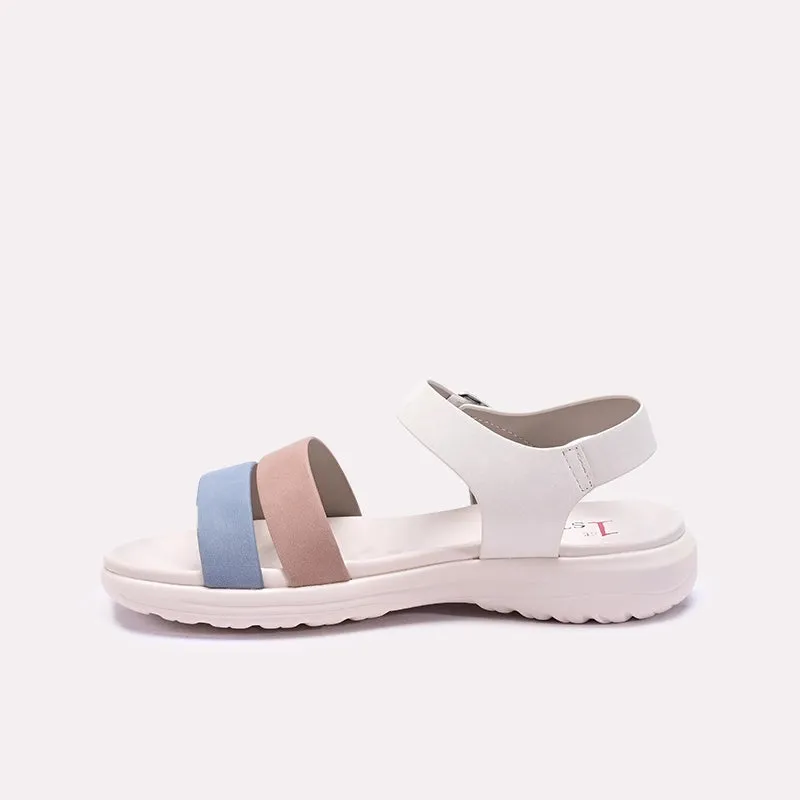 White Comfy Casual Sandals 0421558