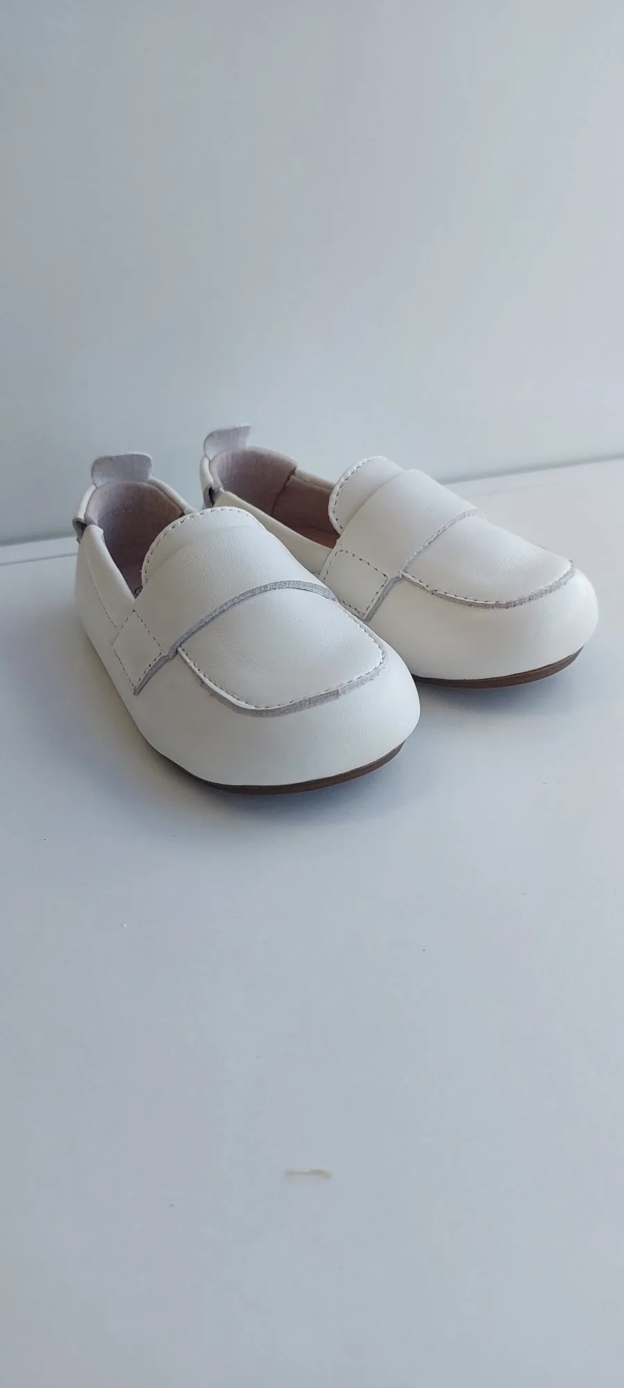 White Loafer Pre Walker shoes