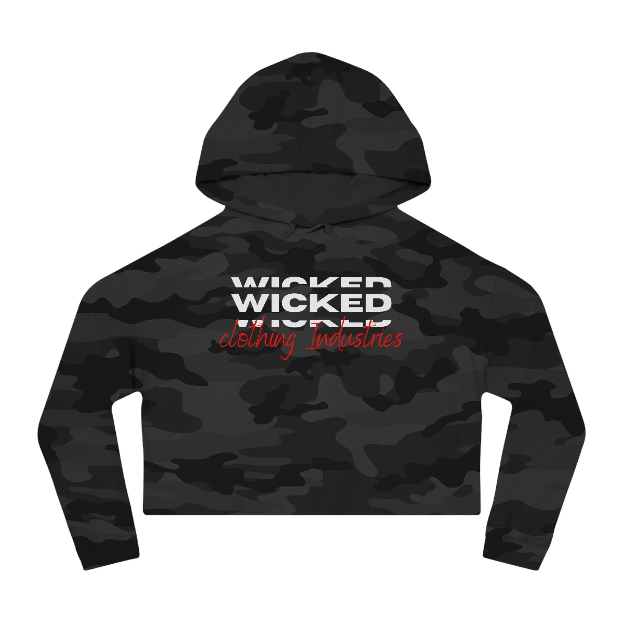 Wicked 3D / Women’s Cropped Hooded Sweatshirt