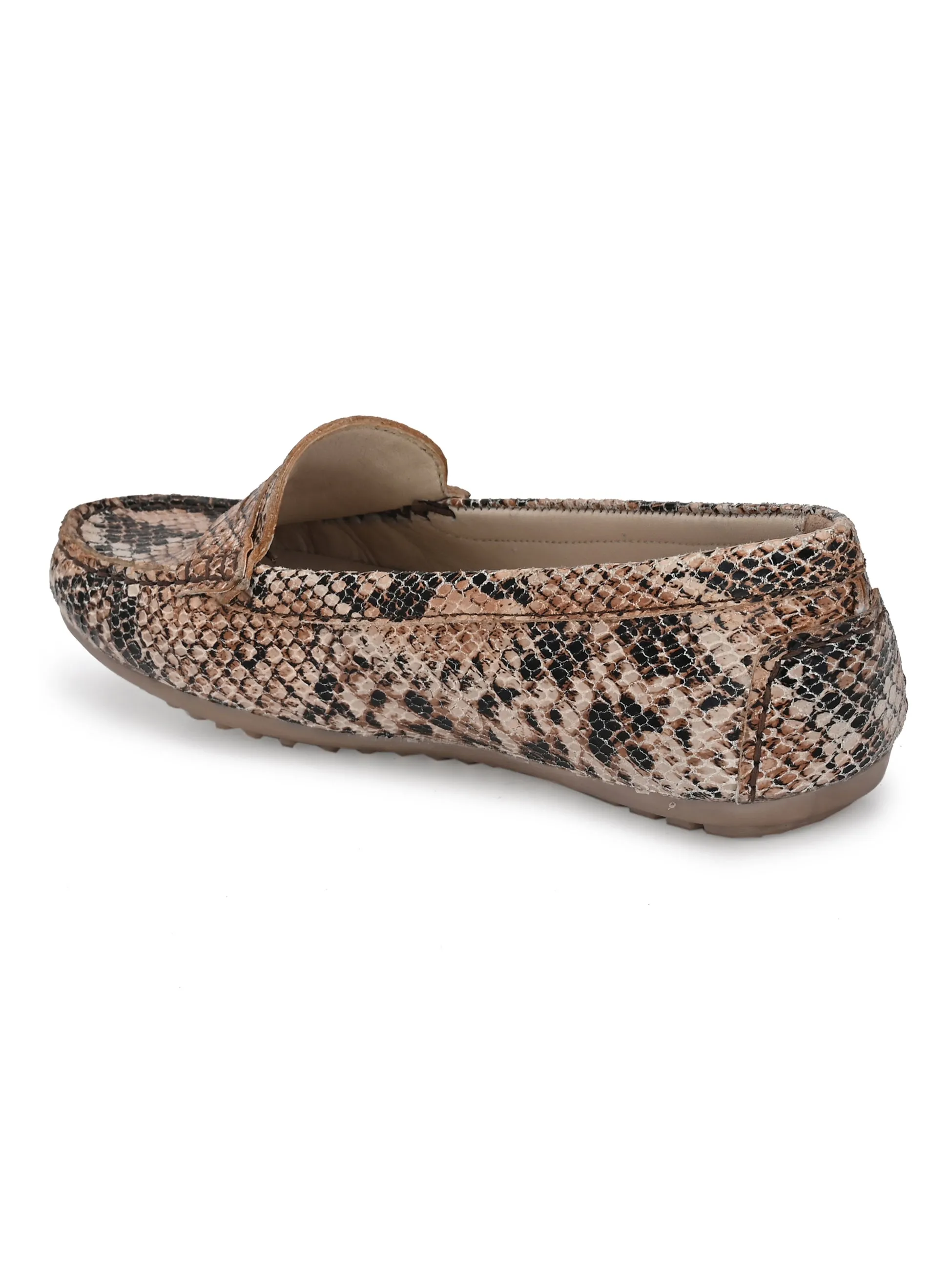 Women's Goat Leather Slip on Casual Loafer