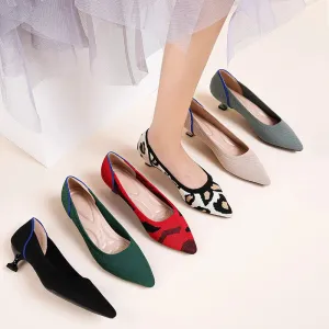 Women's high heels shoes  2025 new spring  / autumn / fashion beautiful breathable sweat absorbing comfortable shallow mouth p
