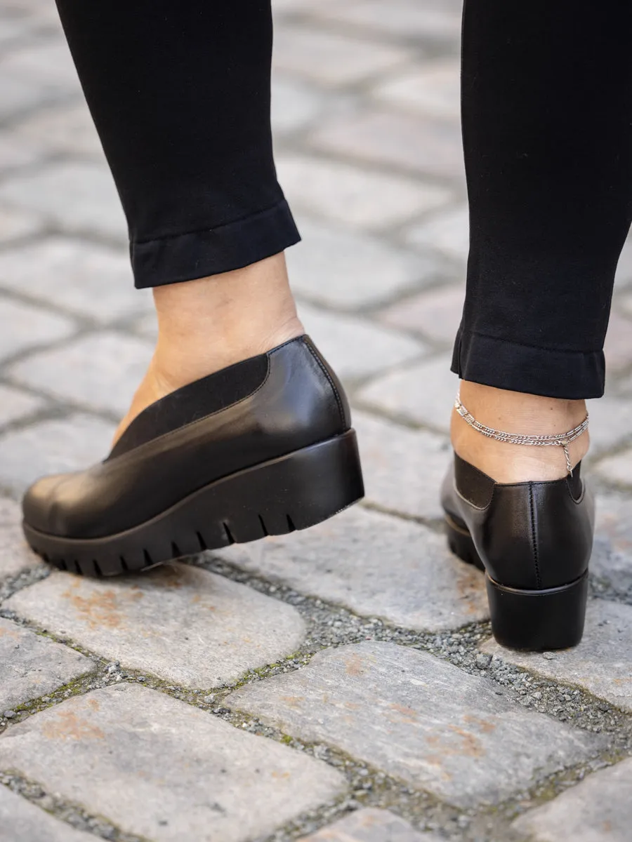 Wonders Loafer glattskinn med v-strikk og fly-såle